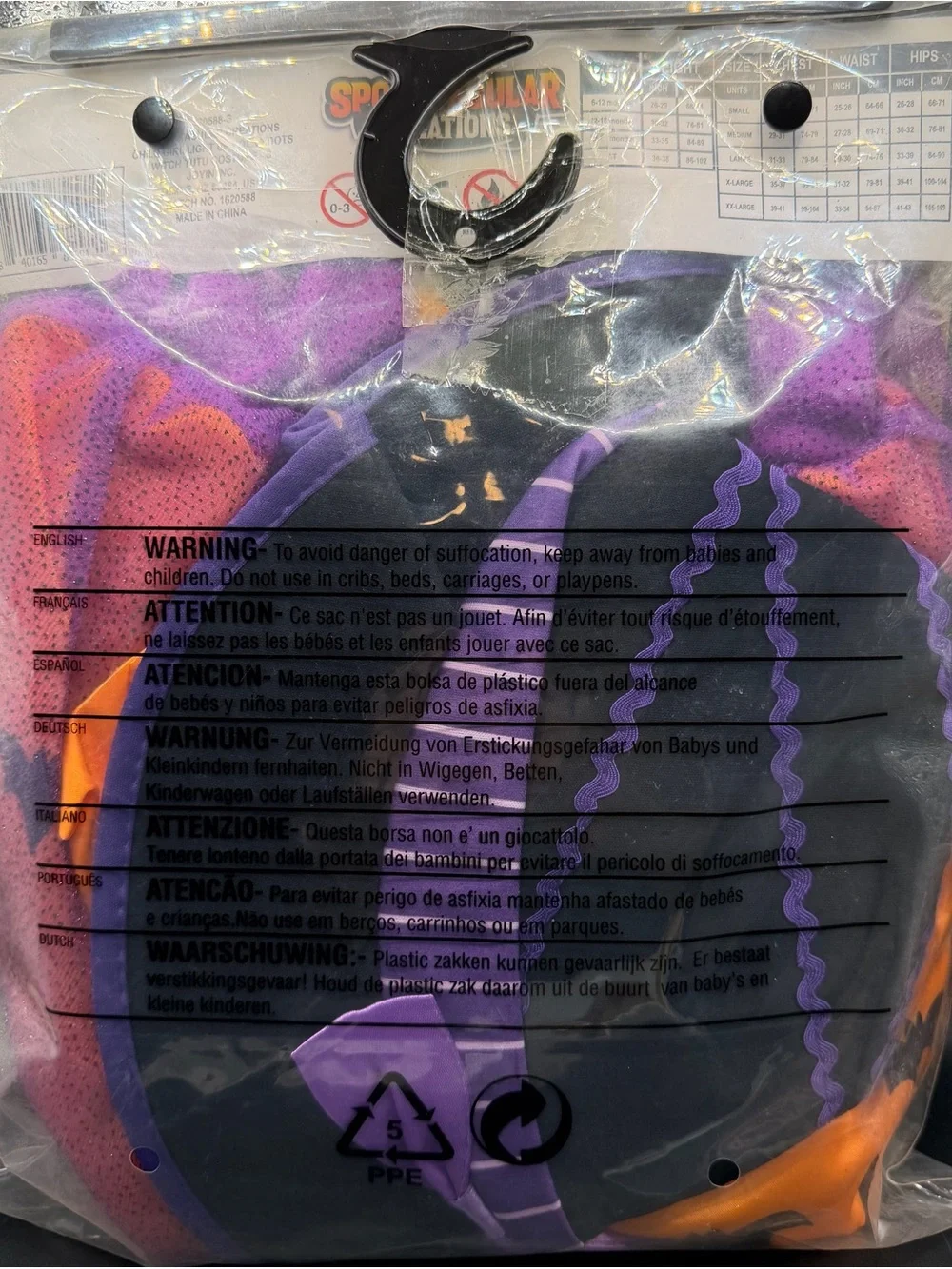 California Costumes Purple & Orange Light-Up Polka Dots Witch Tutu